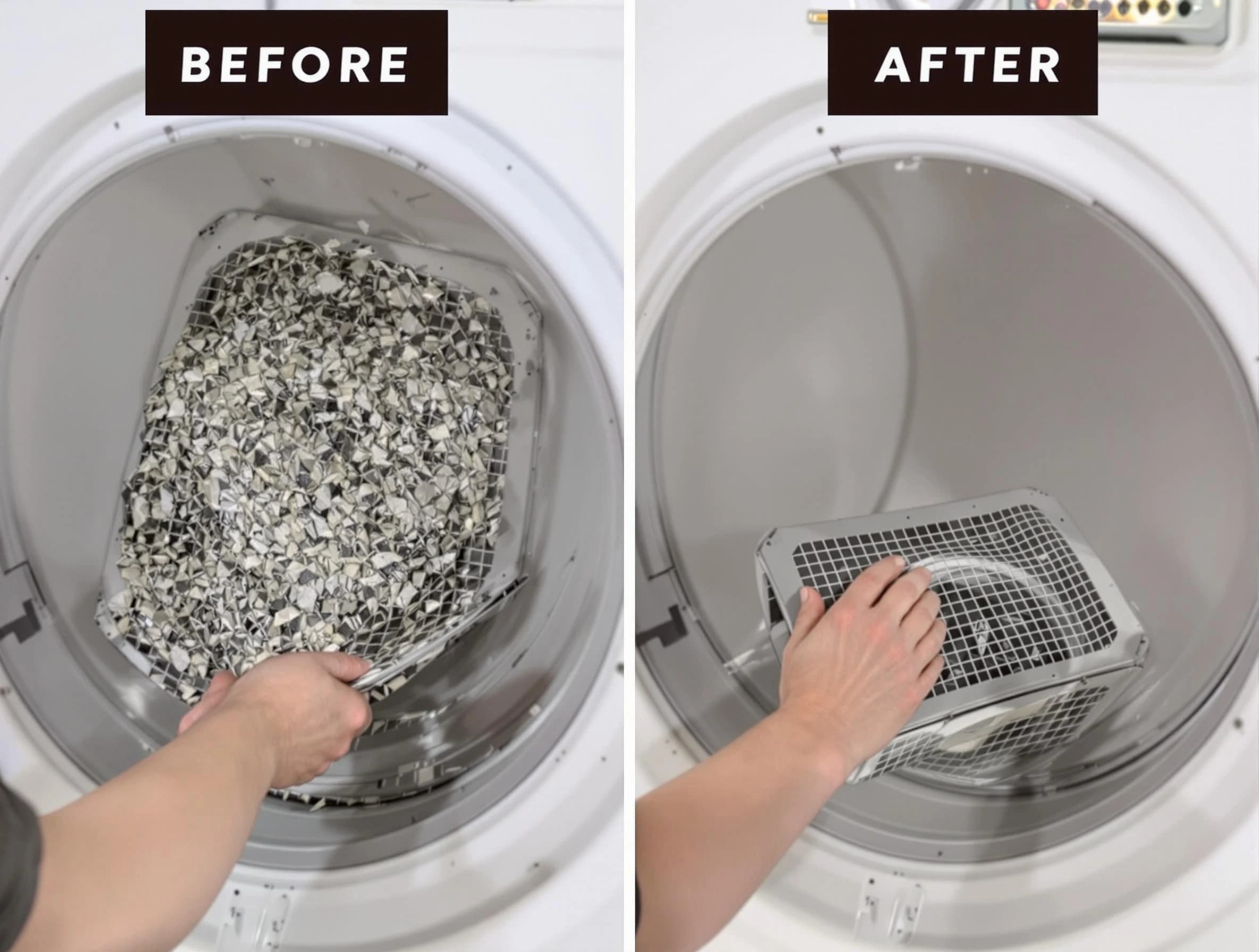 Professional lint trap cleaning by Forestdale Dryer Vent Cleaning in Forestdale