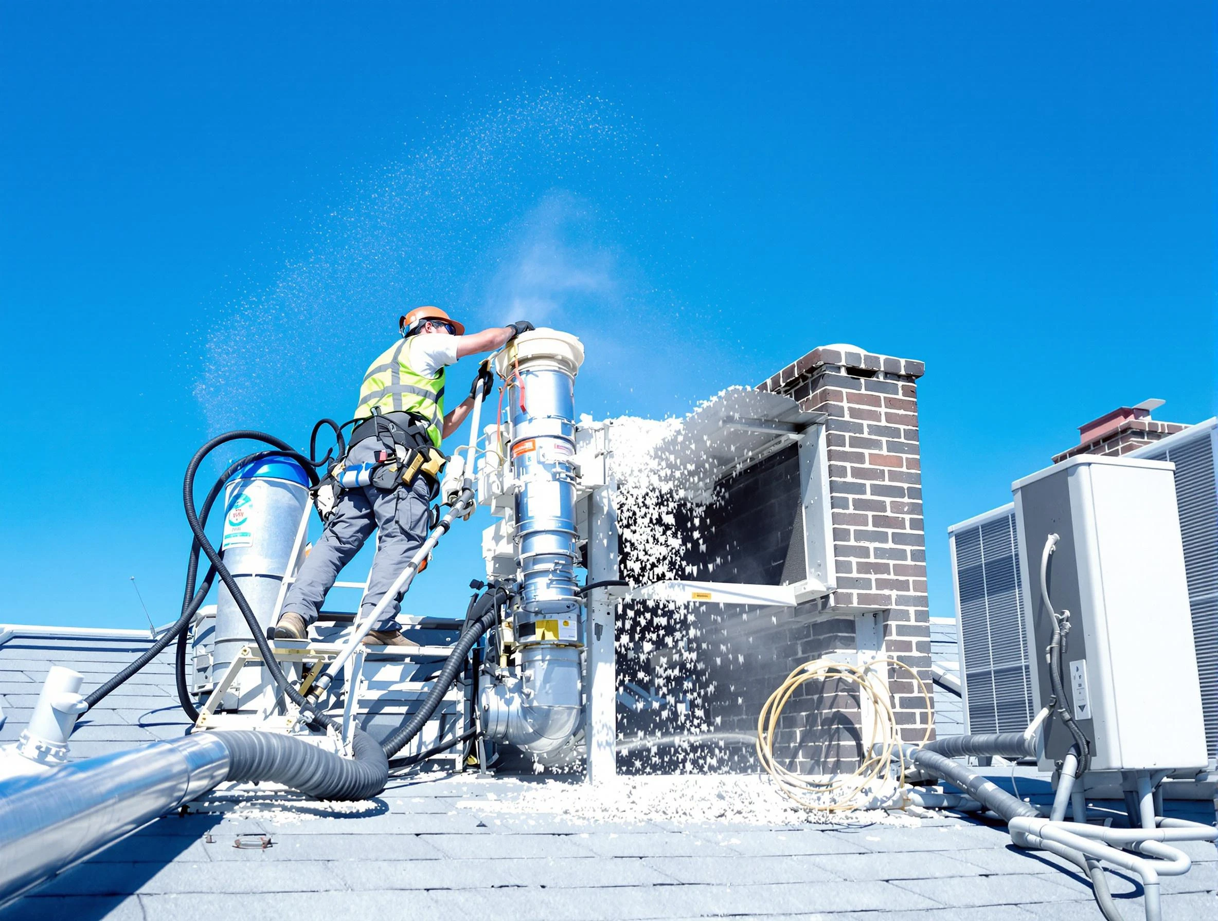 Expert roof dryer vent cleaning by Forestdale Dryer Vent Cleaning in Forestdale